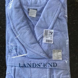 Lands End Turkish Cotton Robe - Lavender women’s 3X